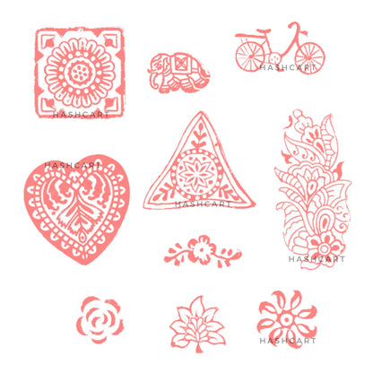 Block Print Wooden Blocks