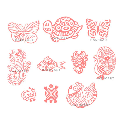 Indian Block Print Stamps