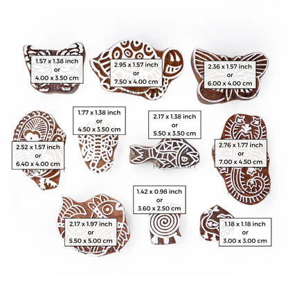 Indian Block Print Stamps
