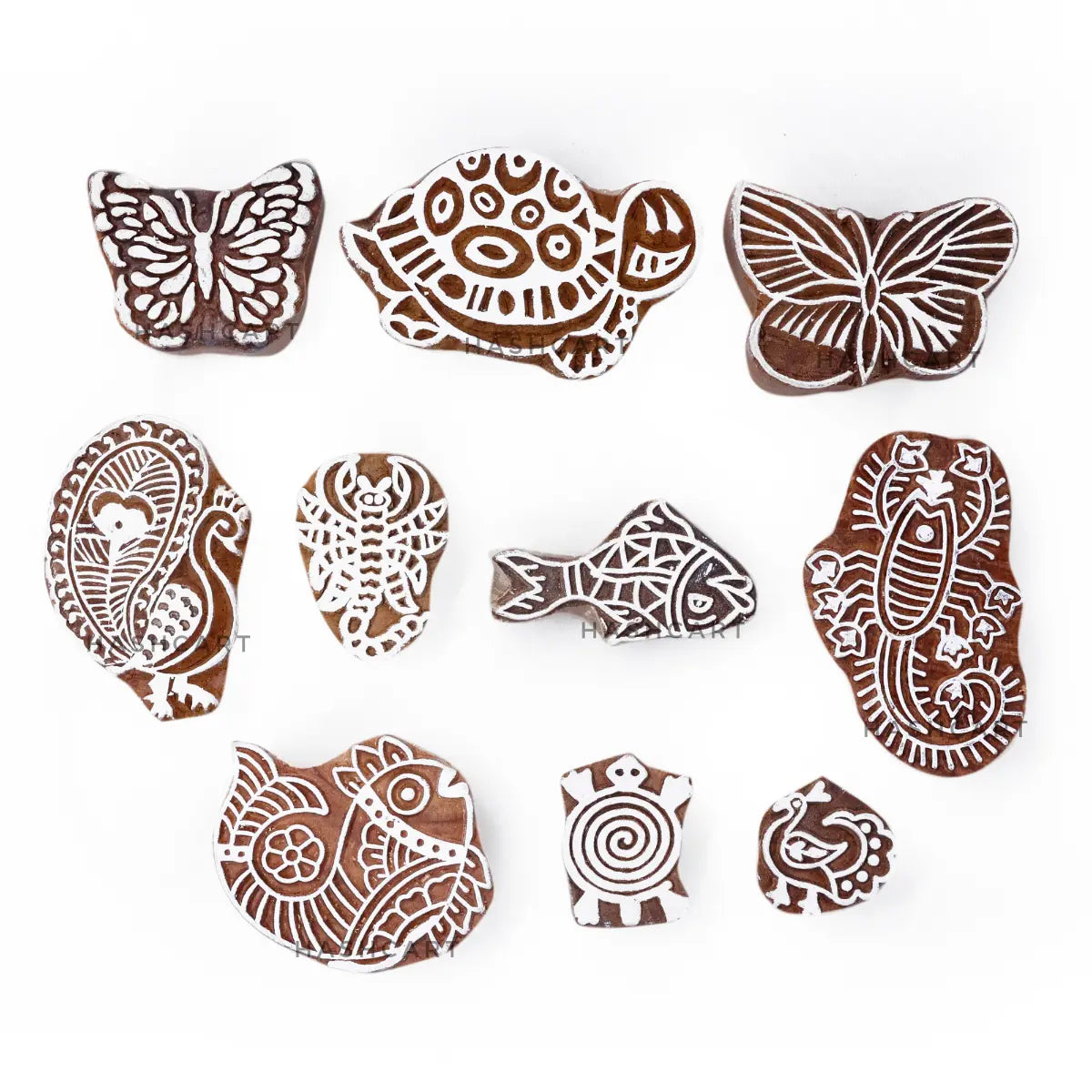 Indian Block Print Stamps