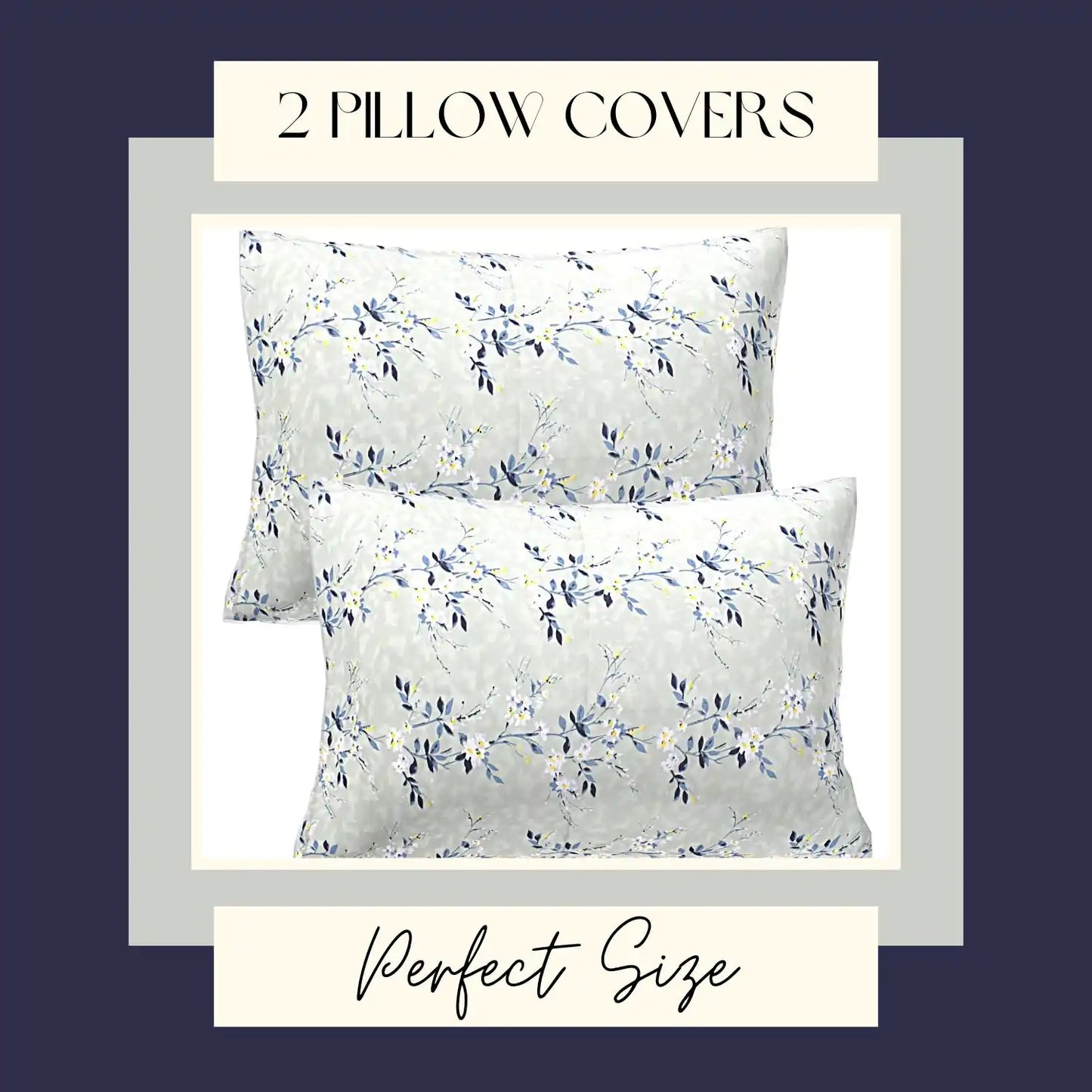 Scattered Blooms Double Bed Bedsheet
