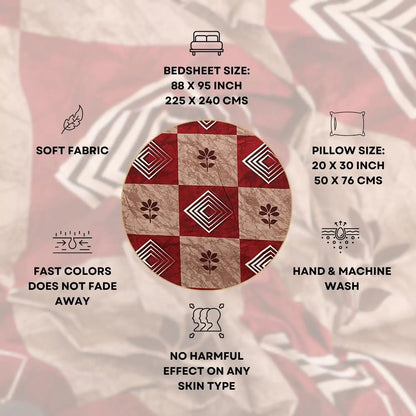 Pattern Play Double Bed Bedsheet Set