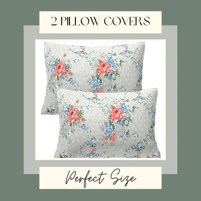 Flowery Grace Double Bed Bedsheet
