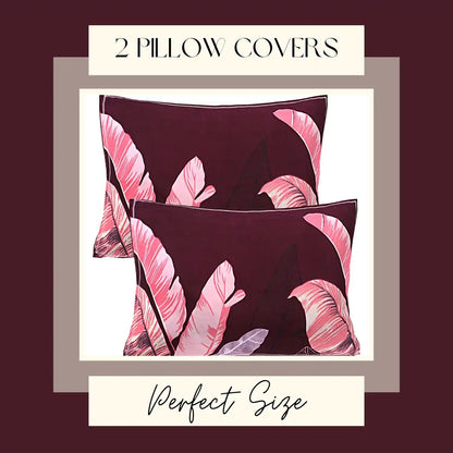 Big Leaves Double Bed Bedsheet
