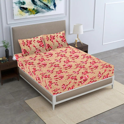 Floral Garden Double Bed Bedsheet