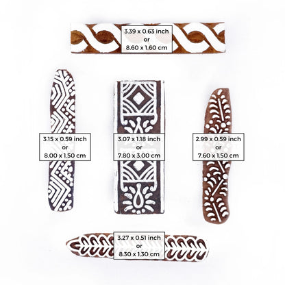 Wooden Blocks for Henna Printing