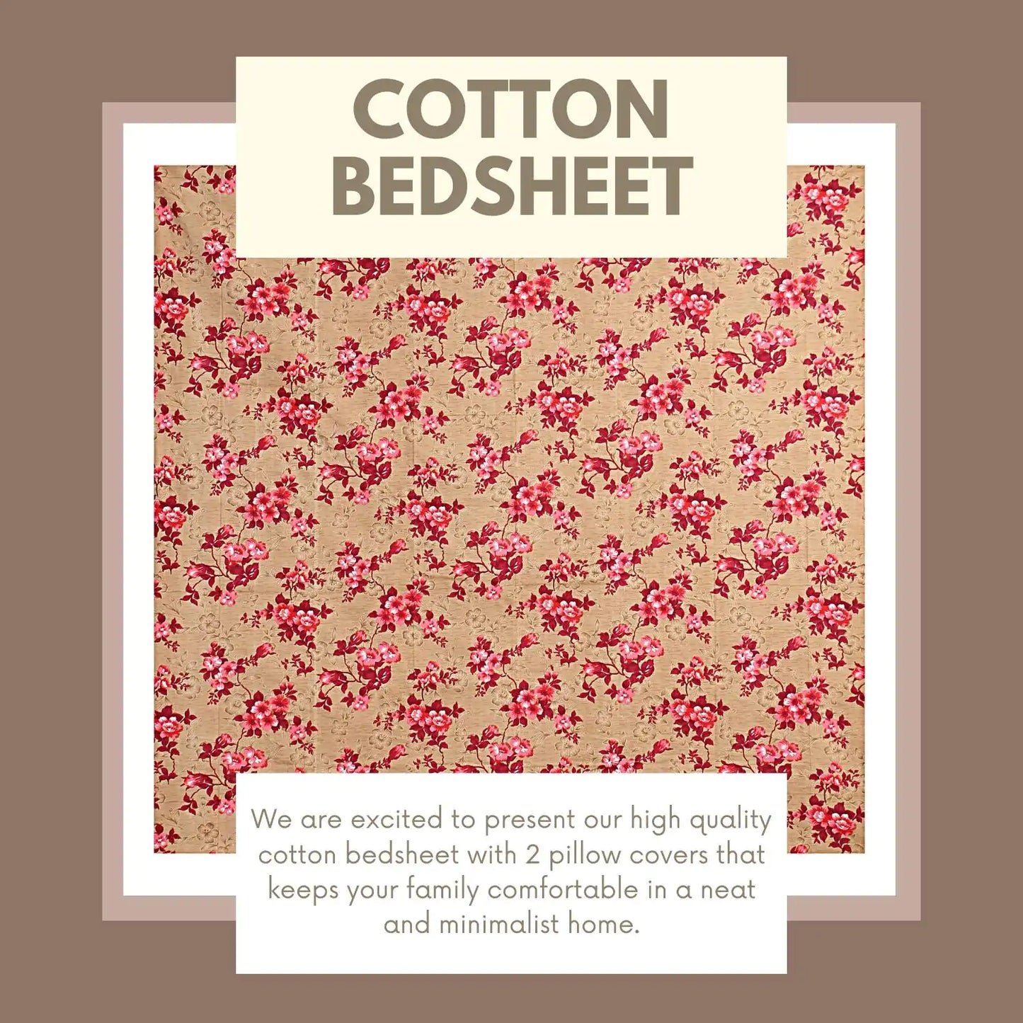 Floral Garden Double Bed Bedsheet