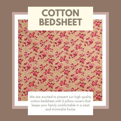 Floral Garden Double Bed Bedsheet
