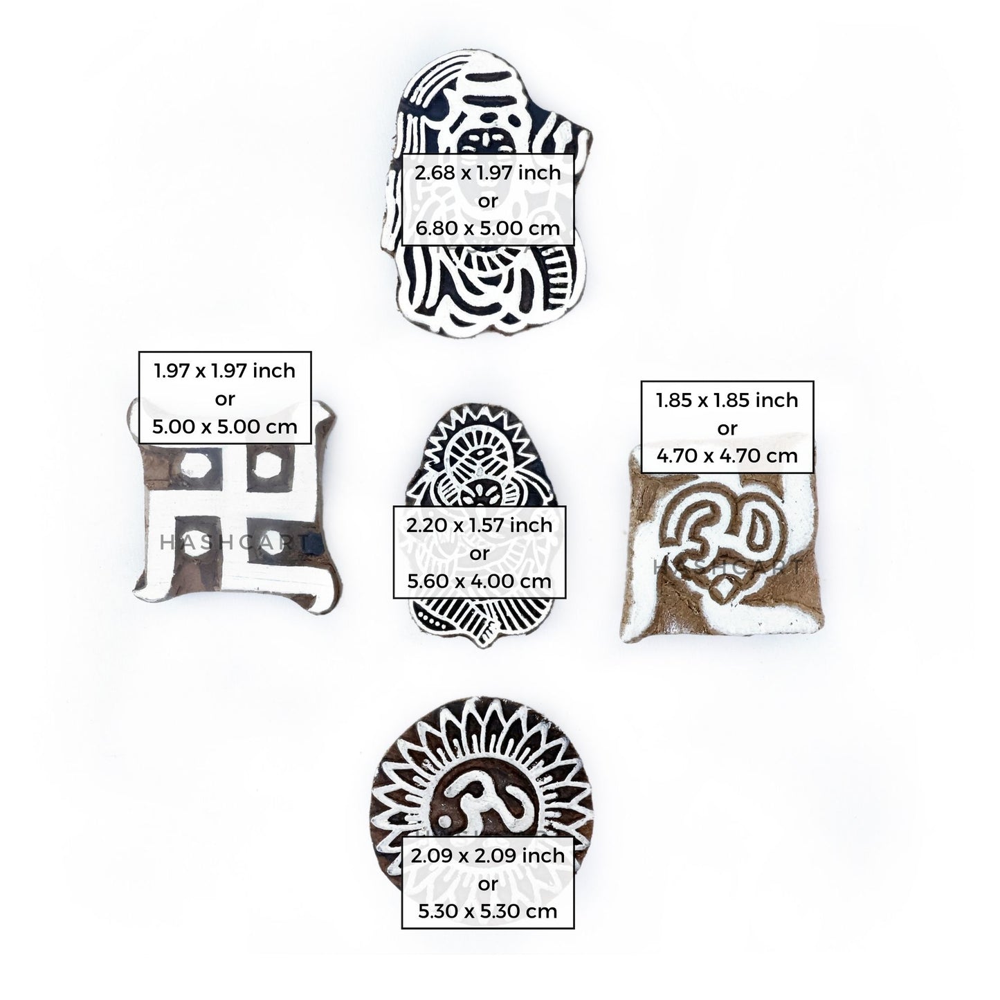Religious Printing Blocks for Tattoo Print