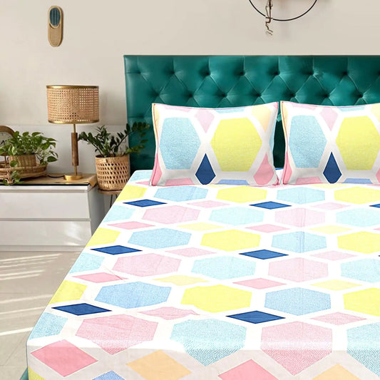 Pentagon Diamond Double Bed Bedsheet