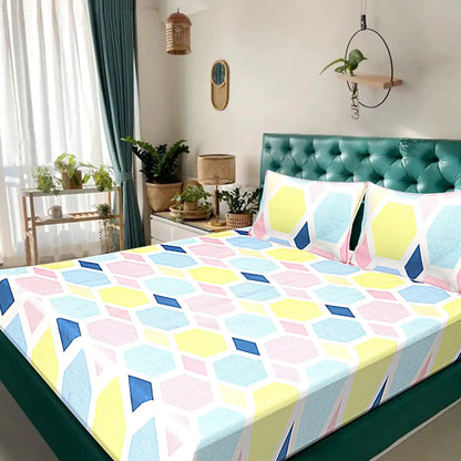 Pentagon Diamond Double Bed Bedsheet