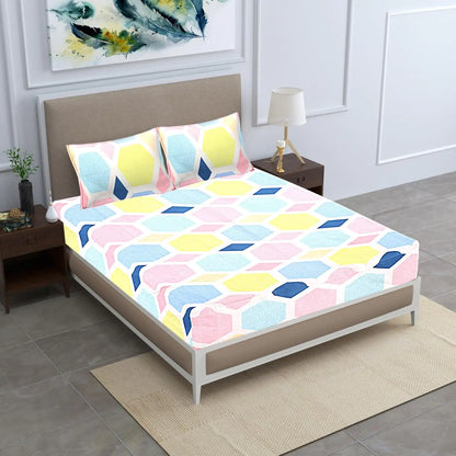 Pentagon Diamond Double Bed Bedsheet