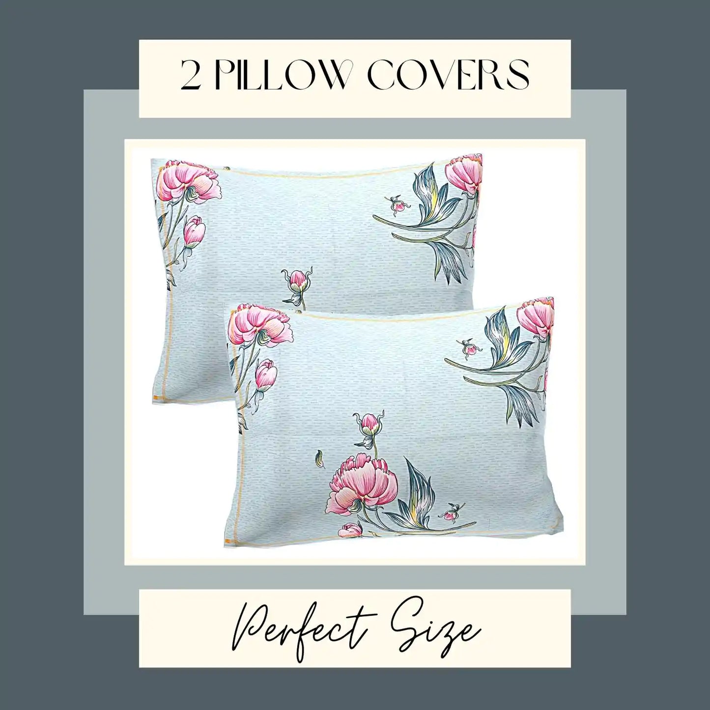 Bright Bloom Fitted Double Bed Bedsheet