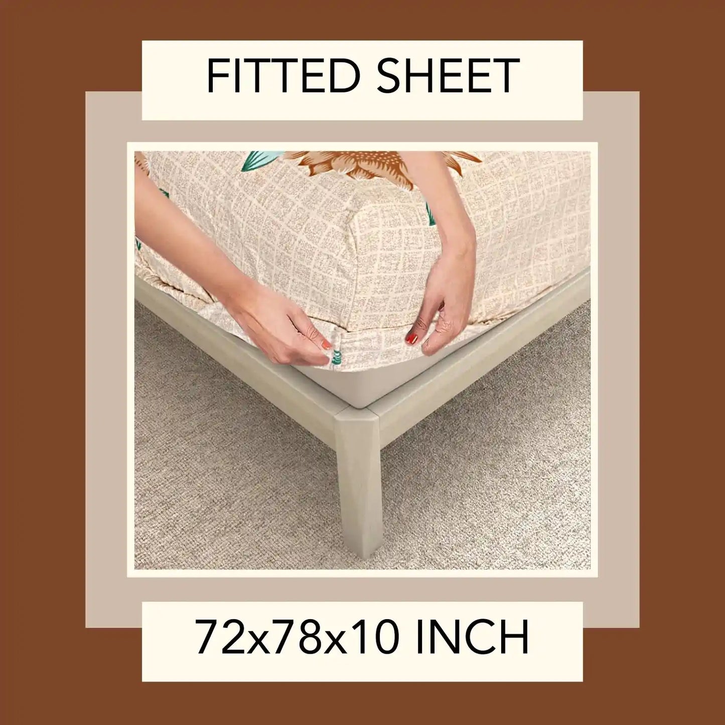Bright Bloom Double Bed Fitted Bedsheet
