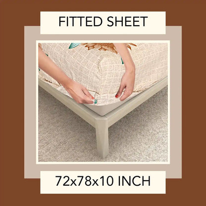 Bright Bloom Double Bed Fitted Bedsheet
