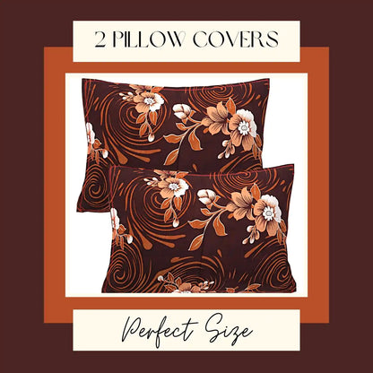 Swirling Flowers Double Bed Bedsheet
