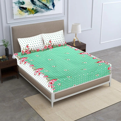 Floral Platter Double Bed Bedsheet