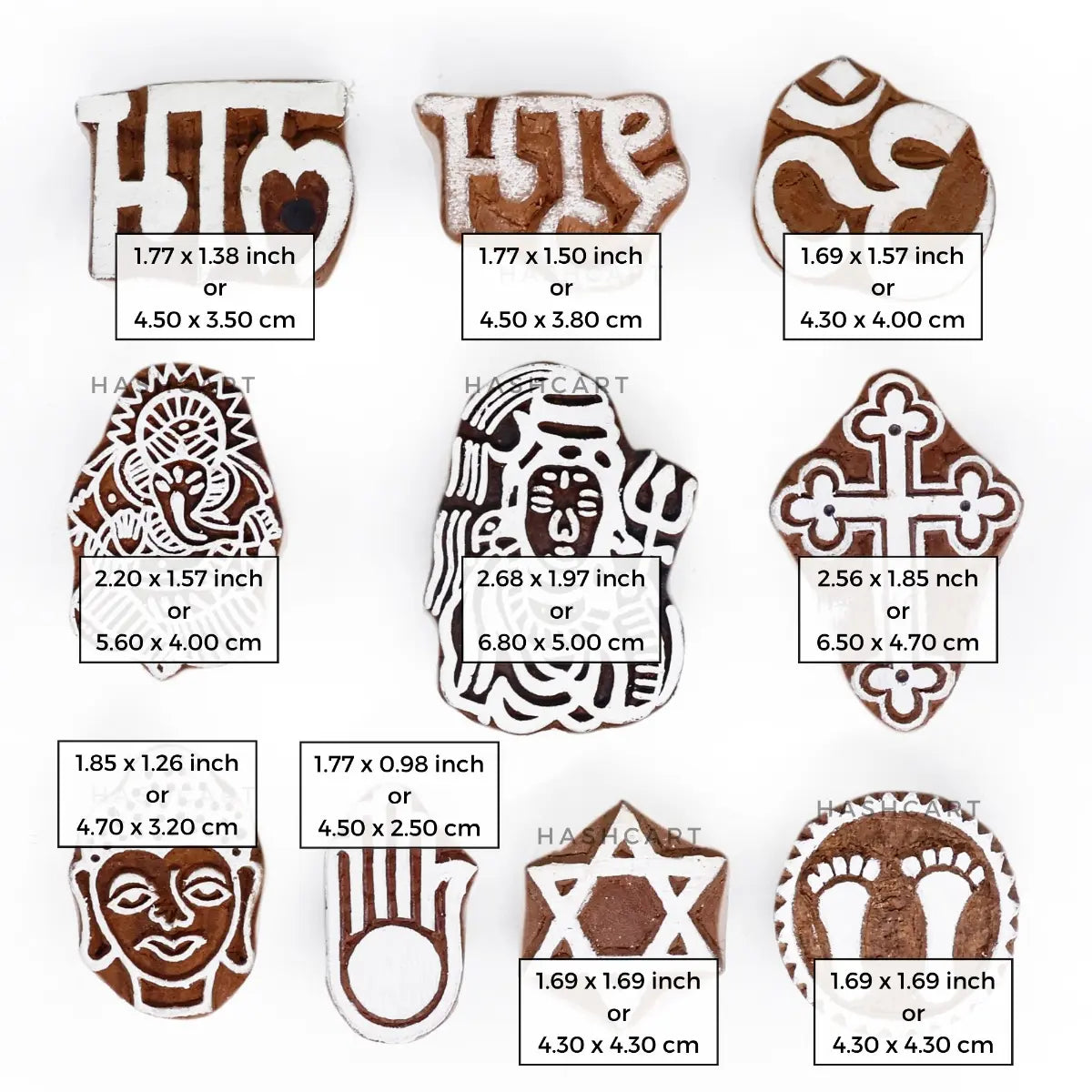 Wooden Religious Stamps