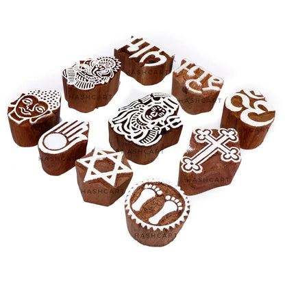 Wooden Religious Stamps