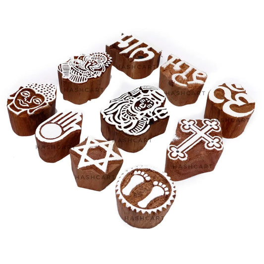 Wooden Religious Stamps