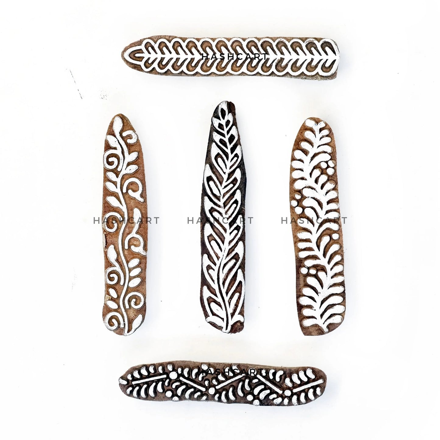 Wooden Border Pattern Block Printing Stamps