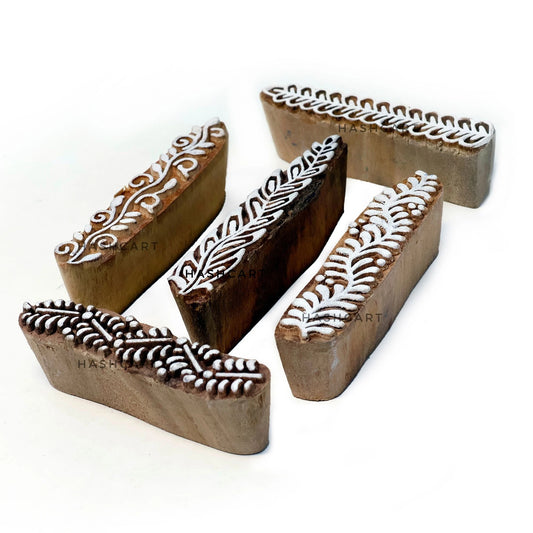 Wooden Border Pattern Block Printing Stamps