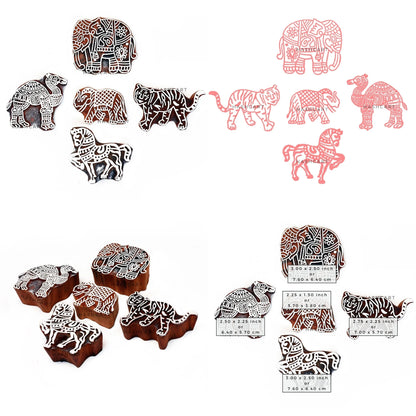 Animals Design Wooden Blocks