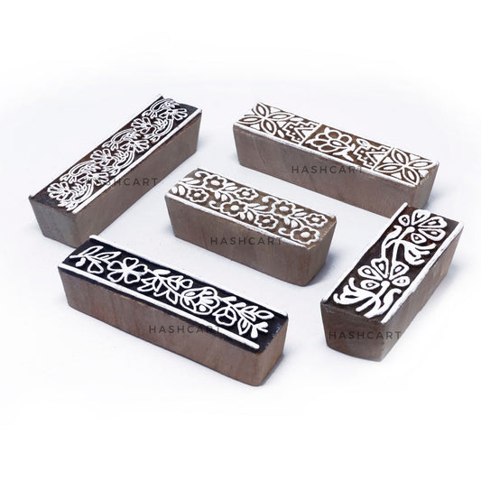 Wooden Printing Stamps | Set of 5