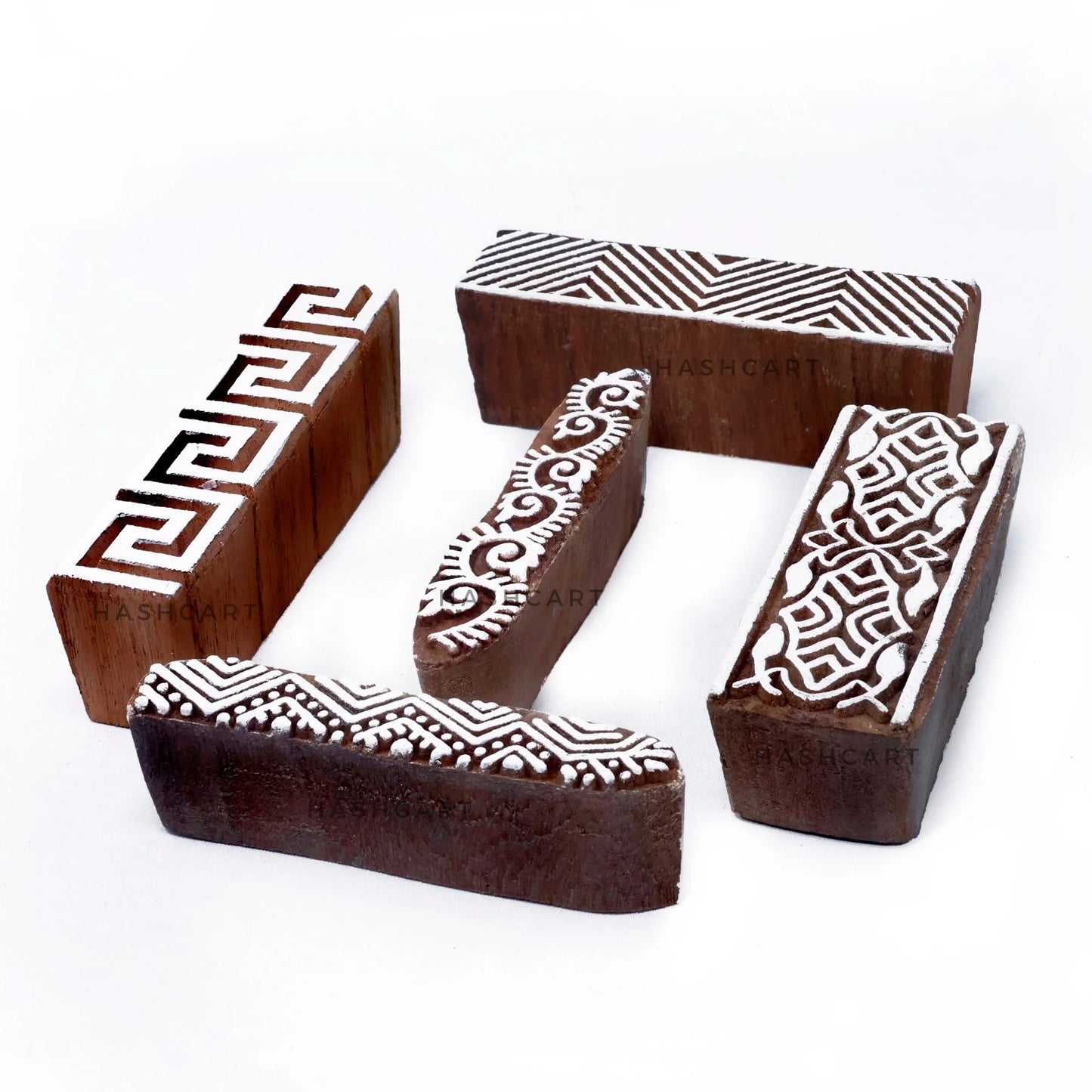Border Pattern Wooden Block Printing Stamps