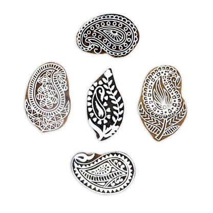 Paisley Pattern Wooden Printing Blocks