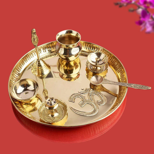 Brass Pooja Thali