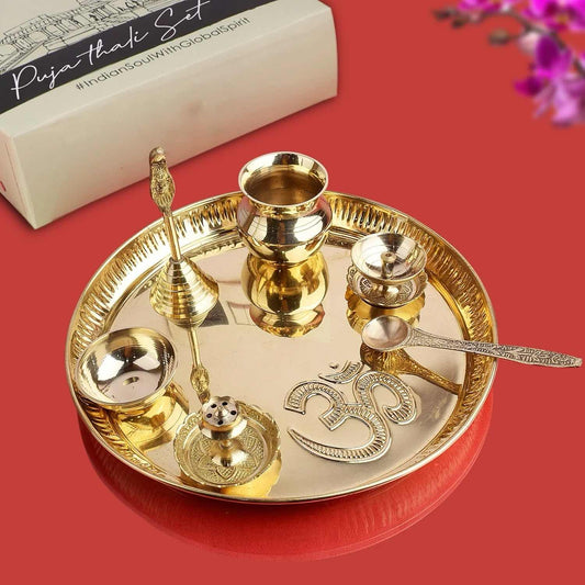 Brass Pooja Thali