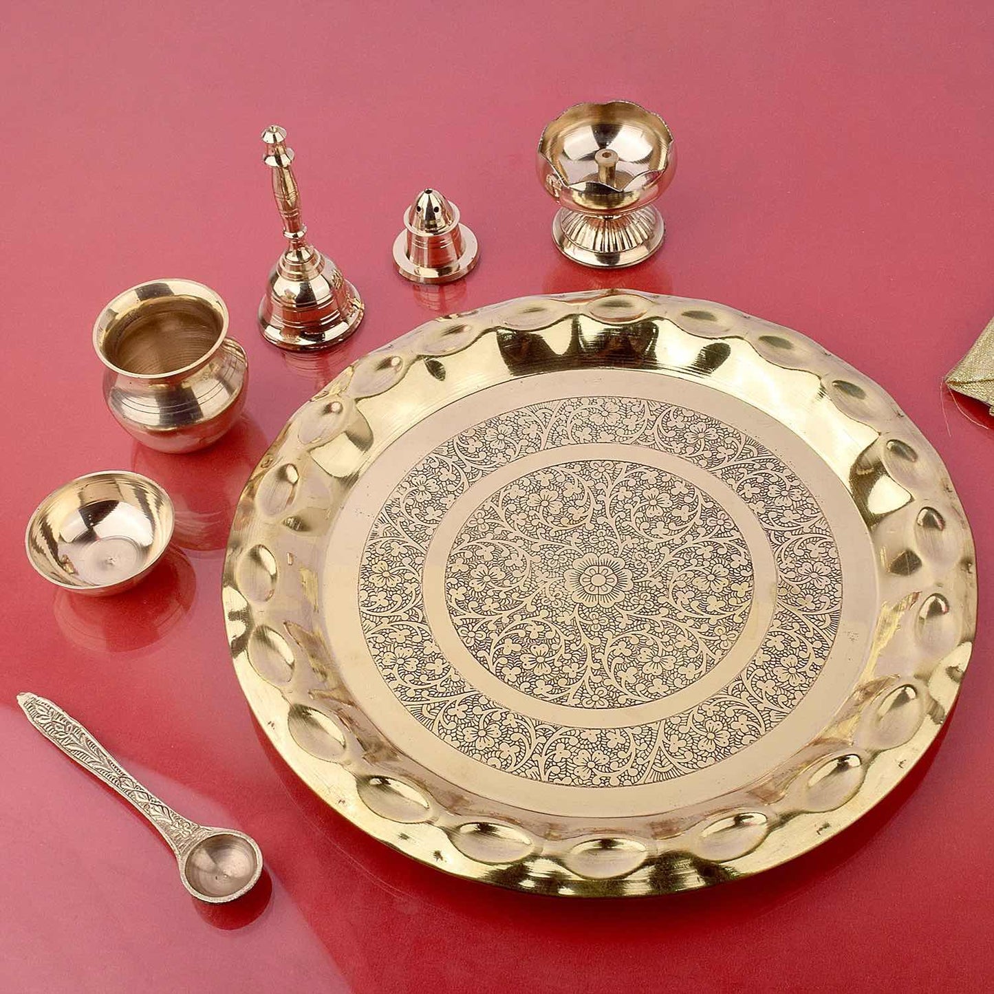 Brass Puja Thali Set