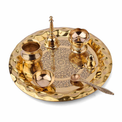 Brass Puja Thali Set