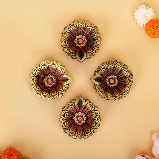 Colorful Terracotta Diyas