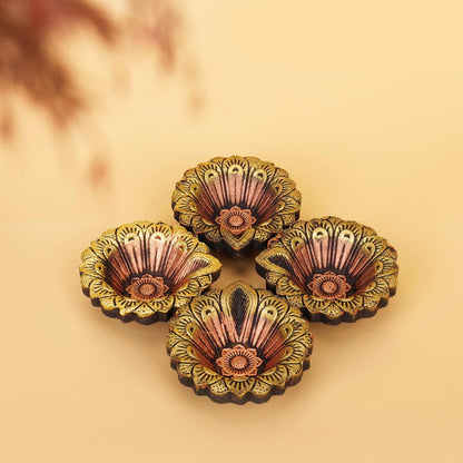 Colorful Terracotta Diyas
