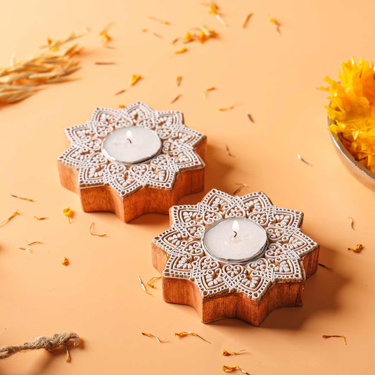 Wood Tealights