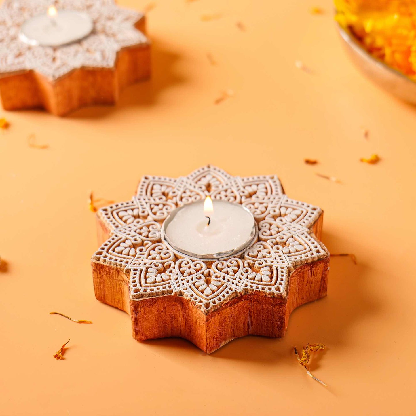 Wood Tealights