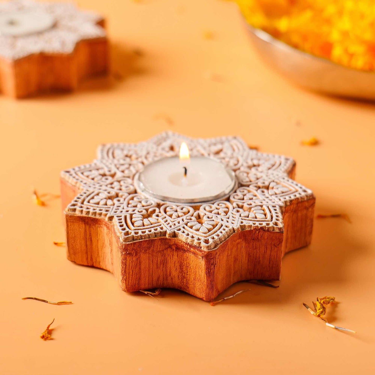 Wood Tealights